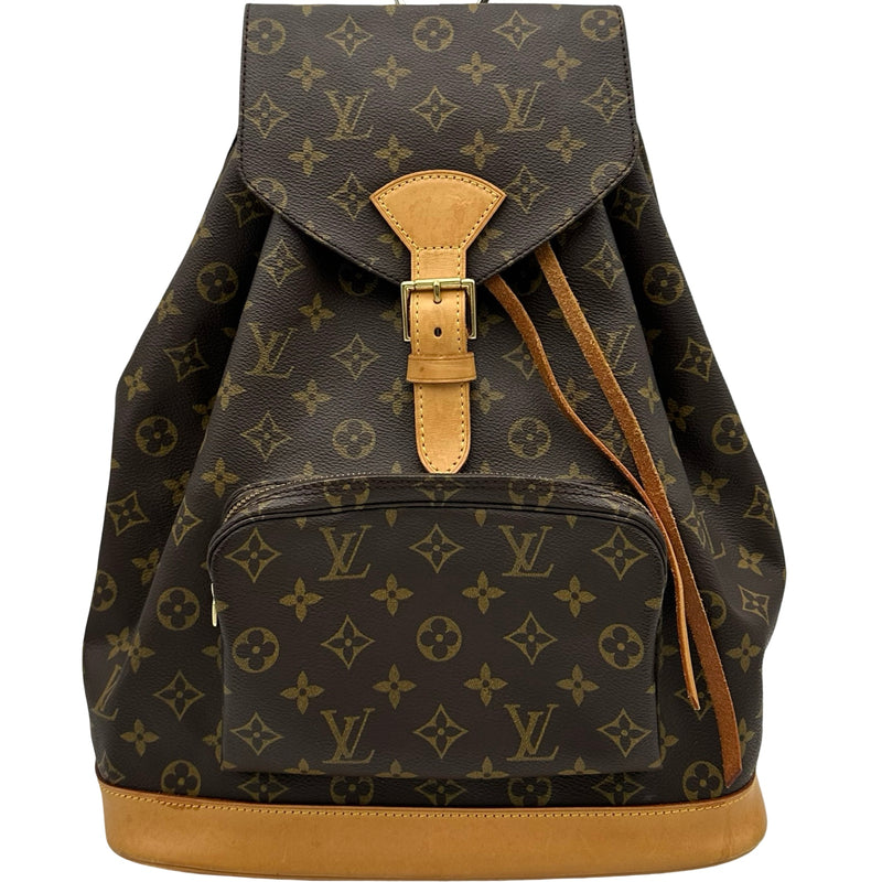 ルイヴィトン◇モンスリGM リュックサック モノグラム M51135 ブラウン ルイ・ヴィトン LOUIS VUITTON モンスリGM M51135 ブラウン モノグラム
