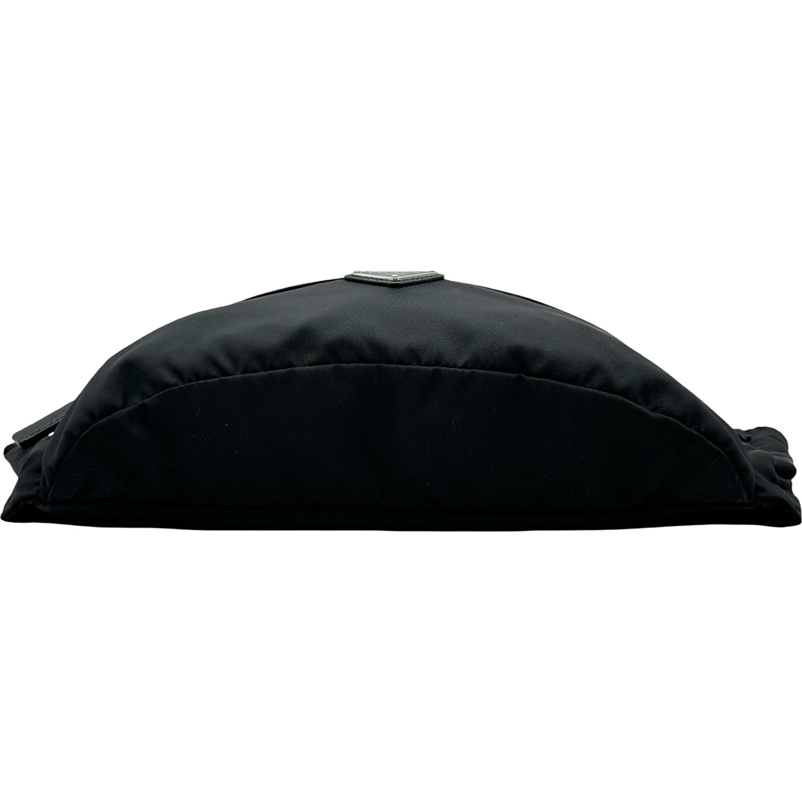 【美品】プラダ ボディバッグ ウエストポーチ レザー×ナイロン 黒 2VL132 プラダ PRADA ウエストバッグ 2VL132 ブラック ナイロン メンズ