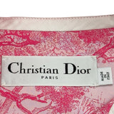 クリスチャン・ディオール Christian Dior 総柄フーデッドジップベスト 217G17A2826 ピンク ポリエステル レディース ベスト