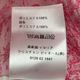 クリスチャン・ディオール Christian Dior 総柄フーデッドジップベスト 217G17A2826 ピンク ポリエステル レディース ベスト