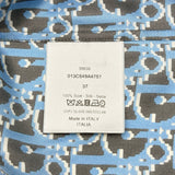 クリスチャン・ディオール Christian Dior オブリーク総柄オープンカラーシルクシャツ 013C549A4751 ブルー シルク メンズ 半袖シャツ
