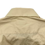 フェンディ FENDI ロゴプリント半袖シャツ FS1097 ベージュ コットン メンズ 半袖シャツ