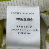 クリスチャン・ディオール Christian Dior シグネチャーロゴボーダーノースリーブトップス 144T5AM603 グリーン シルク レディース その他トップス