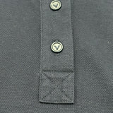 ボッテガ・ヴェネタ BOTTEGA VENETA クロップドポロシャツ 777596 ネイビー コットン レディース ポロシャツ