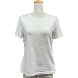 エルメス HERMES プリントTシャツ 3H4611DL ホワイト コットン レディース 半袖Ｔシャツ