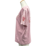 エルメス HERMES プリントTシャツ 2E4602DU ピンク コットン レディース 半袖Ｔシャツ