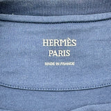 エルメス HERMES プリントTシャツ ネイビー コットン レディース 半袖Ｔシャツ