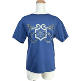エルメス HERMES プリントTシャツ ネイビー コットン レディース 半袖Ｔシャツ