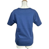 エルメス HERMES プリントTシャツ ネイビー コットン レディース 半袖Ｔシャツ