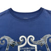 エルメス HERMES プリントTシャツ ネイビー コットン レディース 半袖Ｔシャツ