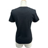 エルメス HERMES プリントTシャツ 3H4611DL ブラック コットン レディース 半袖Ｔシャツ