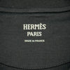 エルメス HERMES プリントTシャツ 3H4611DL ブラック コットン レディース 半袖Ｔシャツ