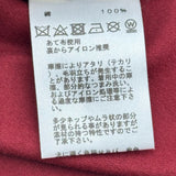 エルメス HERMES プリントTシャツ ボルドー コットン レディース 半袖Ｔシャツ