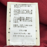 エルメス HERMES プリントTシャツ ボルドー コットン レディース 半袖Ｔシャツ