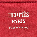 エルメス HERMES プリントTシャツ ボルドー コットン レディース 半袖Ｔシャツ