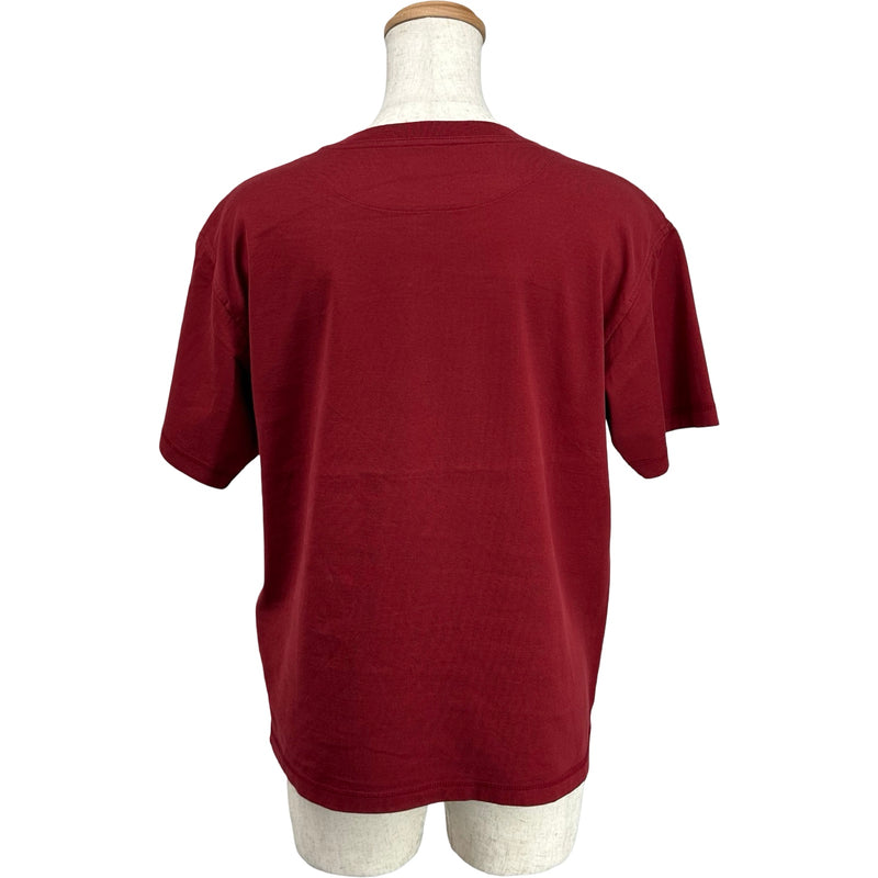 FROM JAPAN　HERMES エルメス 半袖シャツ ボルドー エルメス HERMES プリントTシャツ ボルドー コットン レディース 半袖