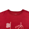 エルメス HERMES プリントTシャツ ボルドー コットン レディース 半袖Ｔシャツ