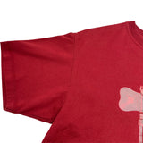 エルメス HERMES プリントTシャツ ボルドー コットン レディース 半袖Ｔシャツ