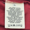 エルメス HERMES プリントTシャツ ボルドー コットン レディース 半袖Ｔシャツ