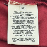 エルメス HERMES プリントTシャツ ボルドー コットン レディース 半袖Ｔシャツ