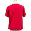 エルメス HERMES プリントTシャツ レッド コットン レディース 半袖Ｔシャツ