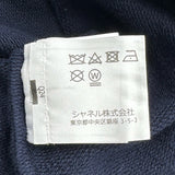 シャネル CHANEL ココマークモチーフ半袖スウェットシャツ P57840 ネイビー コットン レディース スウェット