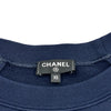 シャネル CHANEL ココマークモチーフ半袖スウェットシャツ P57840 ネイビー コットン レディース スウェット