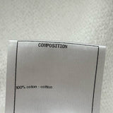 シャネル CHANEL ロゴプリント ノースリーブスウェットパーカー P63297 ホワイト コットン レディース パーカー