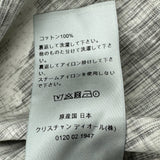 クリスチャン・ディオール Christian Dior ブリーチ加工オブリーク総柄シャツブルゾン 113D585BY503 グレー コットン メンズ 長袖シャツ