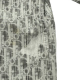 クリスチャン・ディオール Christian Dior ブリーチ加工オブリーク総柄シャツブルゾン 113D585BY503 グレー コットン メンズ 長袖シャツ