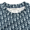 クリスチャン・ディオール Christian Dior トロッター総柄プリントTシャツ 2P12155050 ネイビー コットン レディース 半袖Ｔシャツ