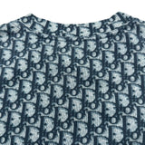 クリスチャン・ディオール Christian Dior トロッター総柄プリントTシャツ 2P12155050 ネイビー コットン レディース 半袖Ｔシャツ