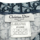 クリスチャン・ディオール Christian Dior トロッター総柄プリントTシャツ 2P12155050 ネイビー コットン レディース 半袖Ｔシャツ