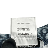 クリスチャン・ディオール Christian Dior トロッター総柄プリントTシャツ 2P12155050 ネイビー コットン レディース 半袖Ｔシャツ