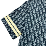 クリスチャン・ディオール Christian Dior トロッター総柄プリントTシャツ 2P12155050 ネイビー コットン レディース 半袖Ｔシャツ