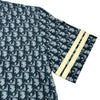 クリスチャン・ディオール Christian Dior トロッター総柄プリントTシャツ 2P12155050 ネイビー コットン レディース 半袖Ｔシャツ
