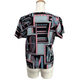 エルメス HERMES 総柄プリントTシャツ 4H4634DS ブラック コットン レディース 半袖シャツ