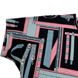 エルメス HERMES 総柄プリントTシャツ 4H4634DS ブラック コットン レディース 半袖シャツ
