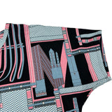 エルメス HERMES 総柄プリントTシャツ 4H4634DS ブラック コットン レディース 半袖シャツ