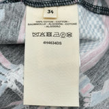 エルメス HERMES 総柄プリントTシャツ 4H4634DS ブラック コットン レディース 半袖シャツ