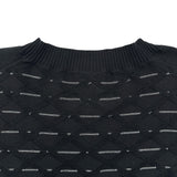 シャネル CHANEL キルティングニットトップス P47893 ブラック コットン レディース ニット