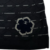 シャネル CHANEL キルティングニットトップス P47893 ブラック コットン レディース ニット