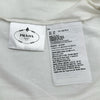 プラダ PRADA ポスタープリントTシャツ 35838R ホワイト コットン メンズ 半袖Ｔシャツ