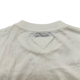 プラダ PRADA ポスタープリントTシャツ 35838R ホワイト コットン メンズ 半袖Ｔシャツ