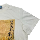 プラダ PRADA ポスタープリントTシャツ 35838R ホワイト コットン メンズ 半袖Ｔシャツ