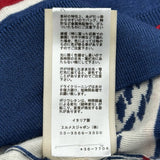 エルメス HERMES カシミヤ混ニットトップス 3E2615D4 ブルー カシミヤ レディース ニット