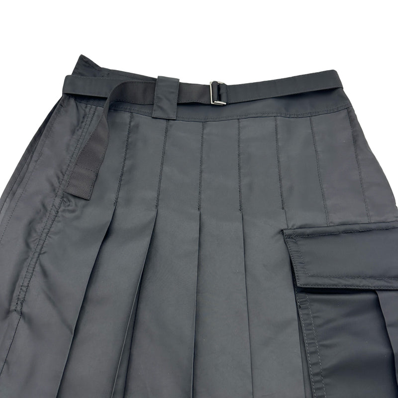 サカイ SACAI カーゴプリーツスカート 24-07246 ブラック ポリエステル