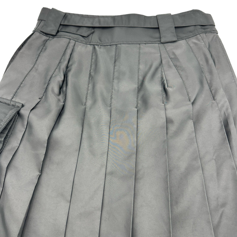 サカイ SACAI カーゴプリーツスカート 24-07246 ブラック ポリエステル