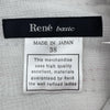 Rene ノースリーブワンピース グレー ポリエステル レディース ワンピース