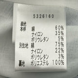 ストライプ柄ノースリーブワンピース ブルー コットン レディース ワンピース